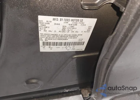 2010 Ford Edge Sel z USA, uszkodzony, nr VIN 2FMDK3JC7ABA26869